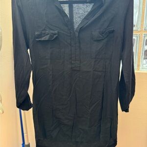 Splendid Black Long Sleeve Tunic Top